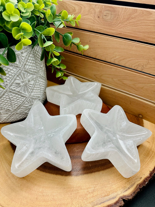 Selenite Star Bowls