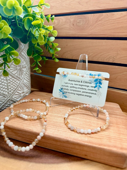 Aventurine and Citrine Bracelet