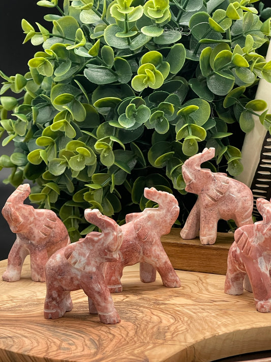 Sunstone Elephant Carving