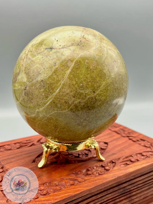 Green Opal Sphere Small