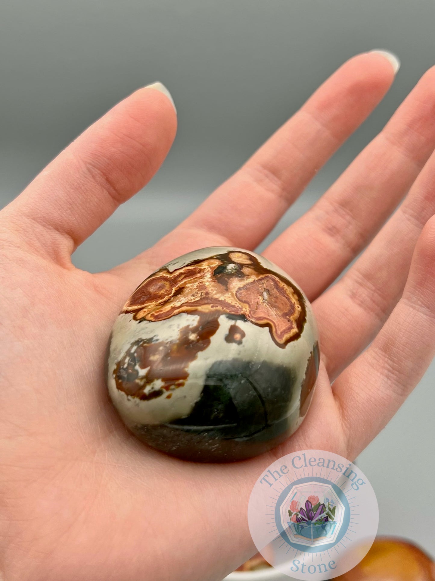 Polychrome Jasper Palm Stones