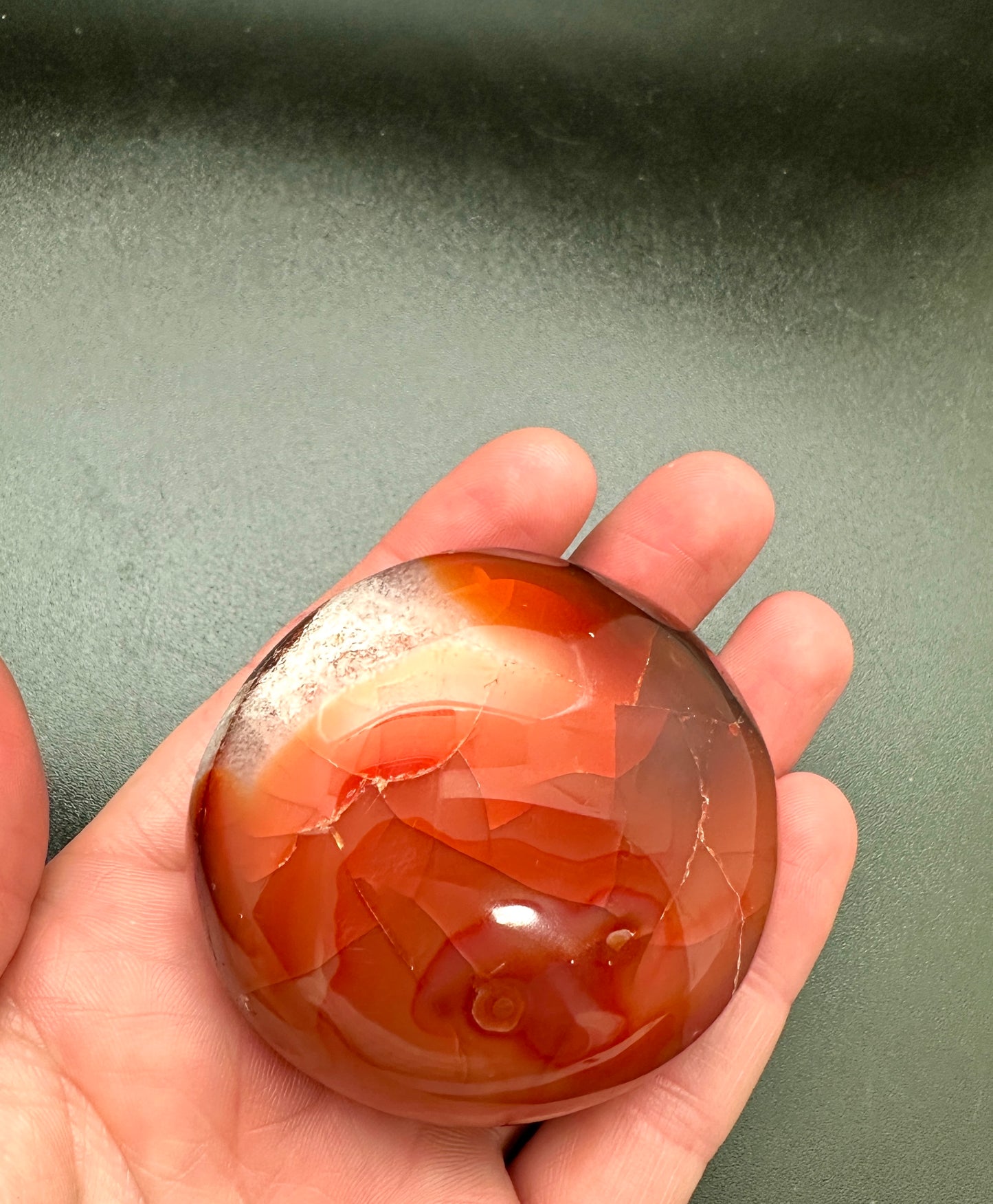 Carnelian Palm Stone Medium