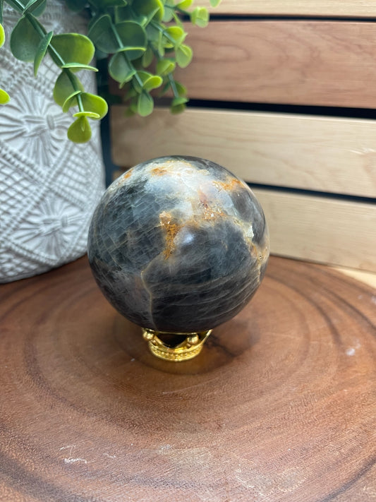 Black Moonstone Sphere