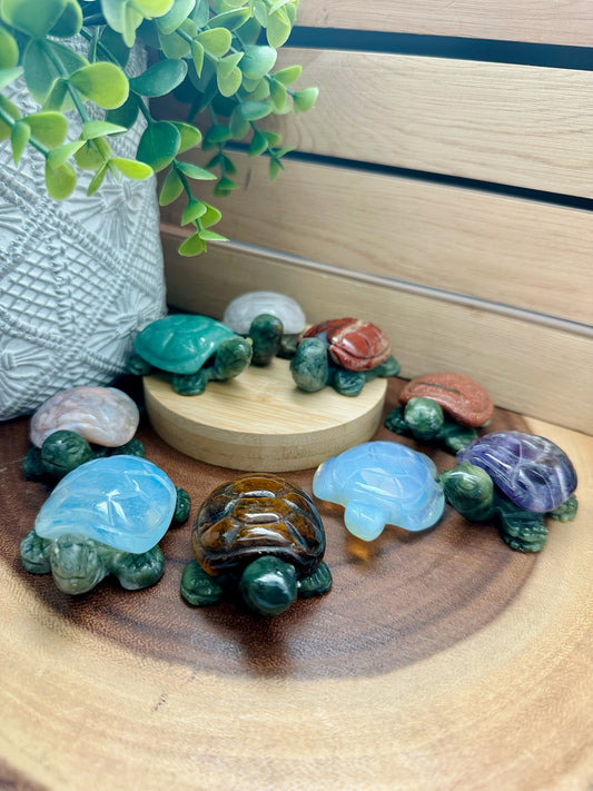 Assorted Stone Turtle Carvings