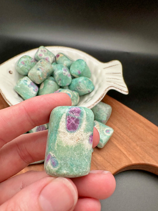 Ruby in Fuchsite Tumble