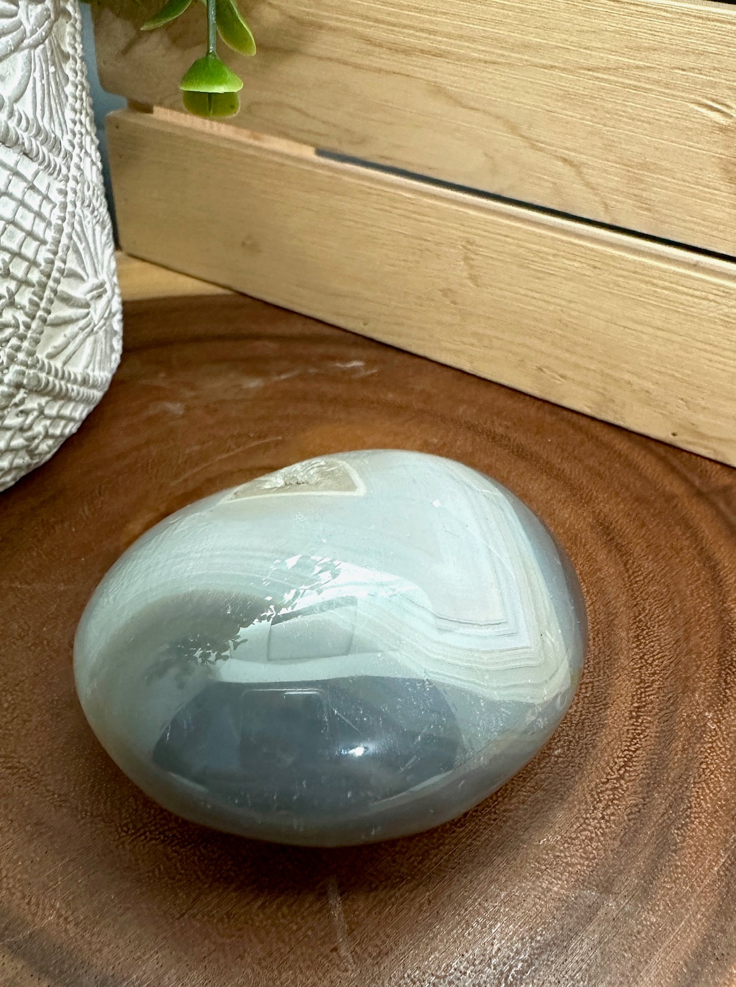 Orca Agate Large Palm Stones