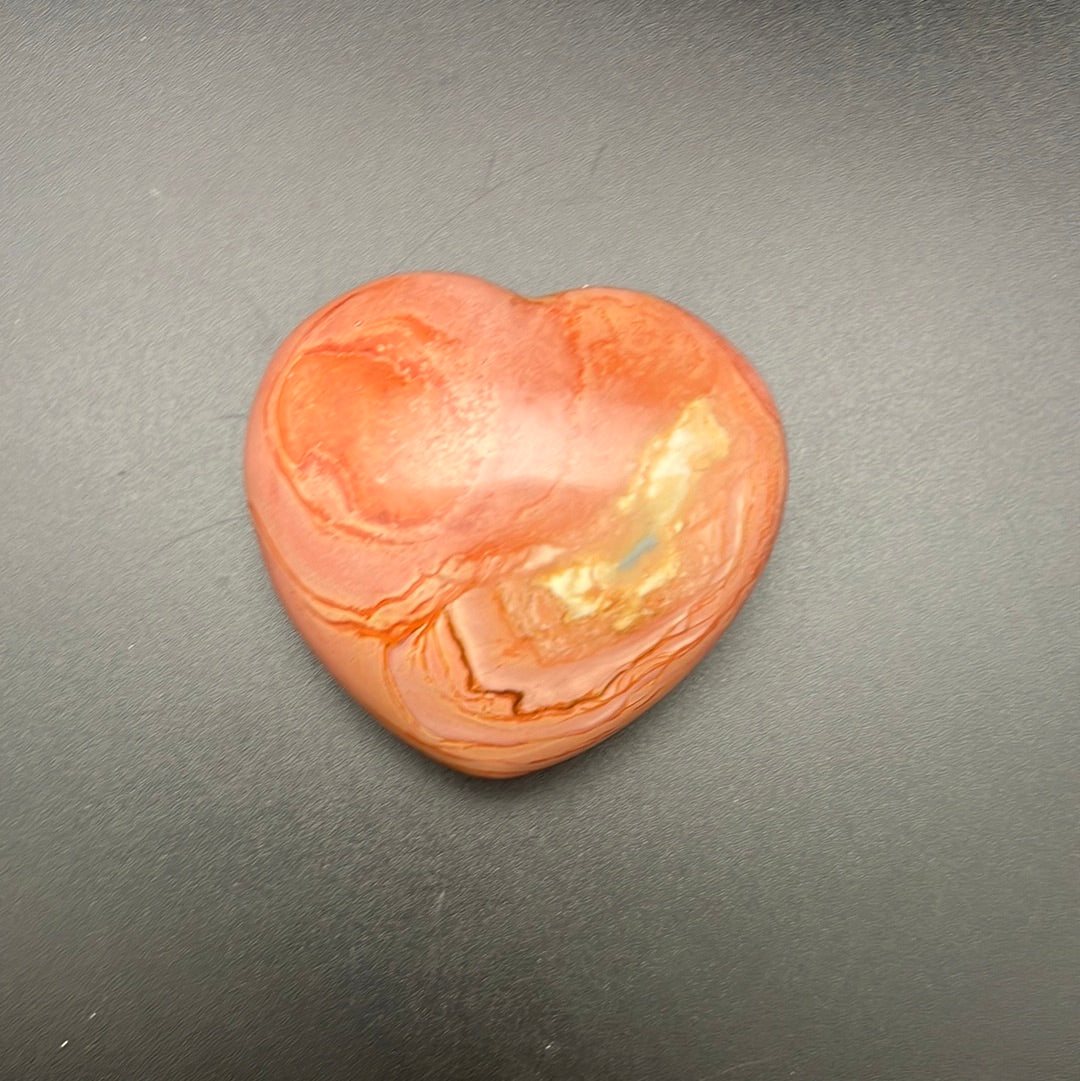 Polychrome Jasper Heart 3”