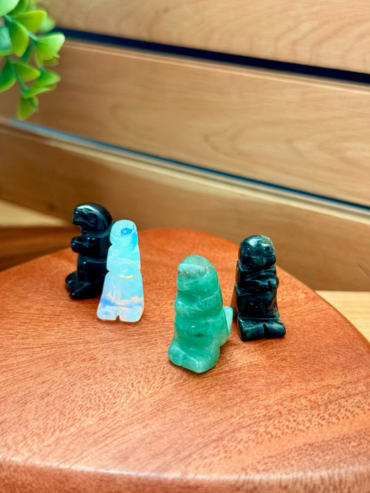 Mini Stone Dinosaur Carvings