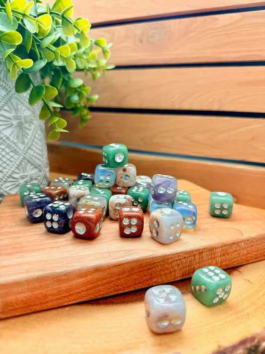 Hand Carved Stone Dice (6 sided)