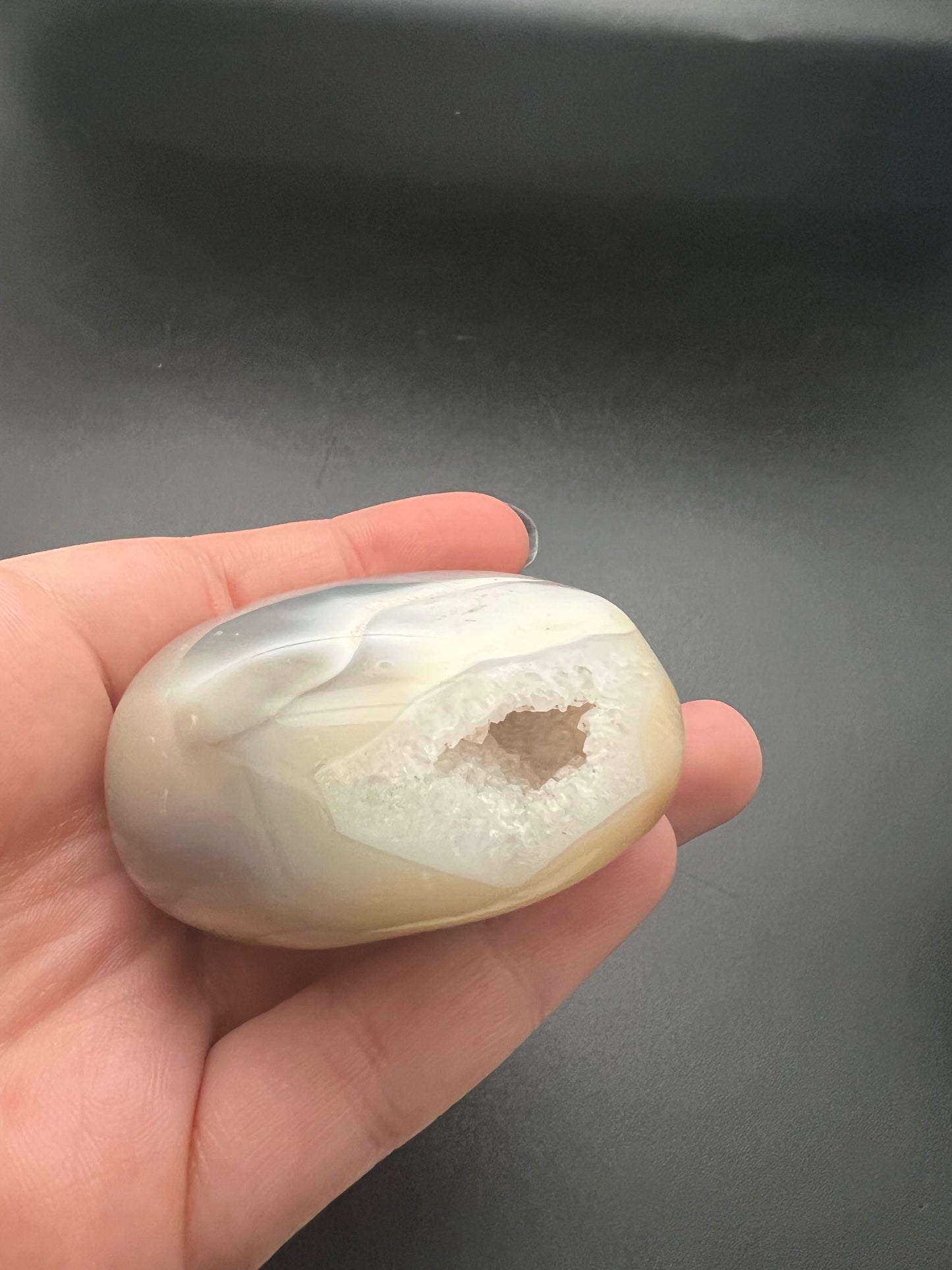 Orca Agate Palm Stone