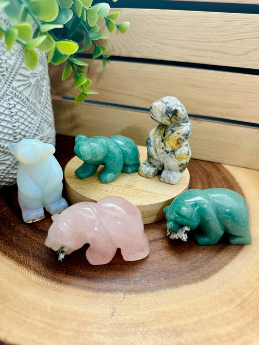Stone Bear Carvings