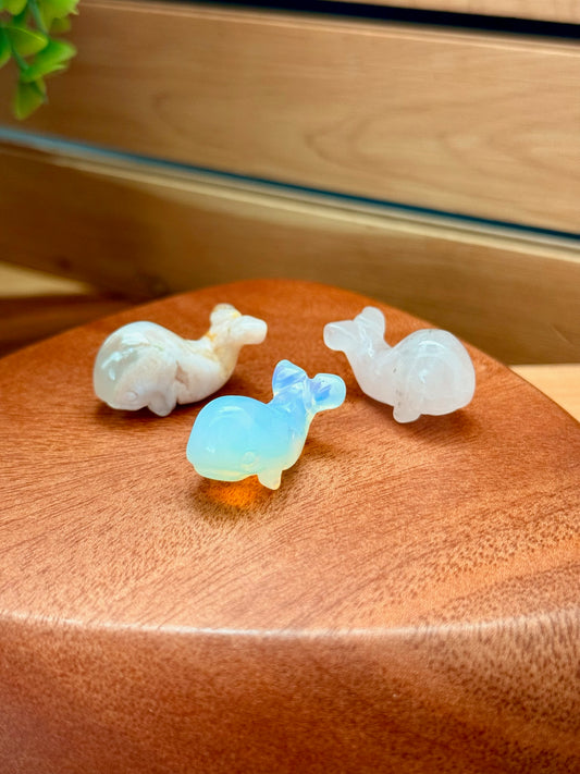 Mini Stone Whale Carving