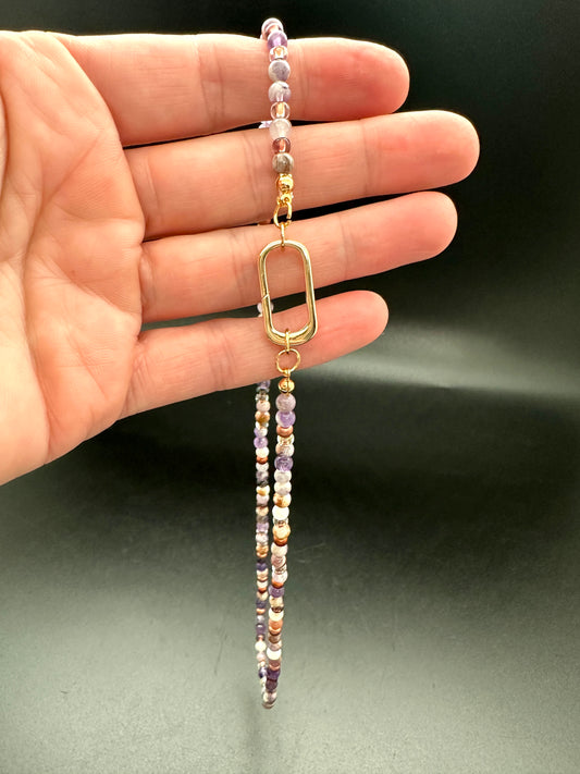 Chevron Amethyst Necklace