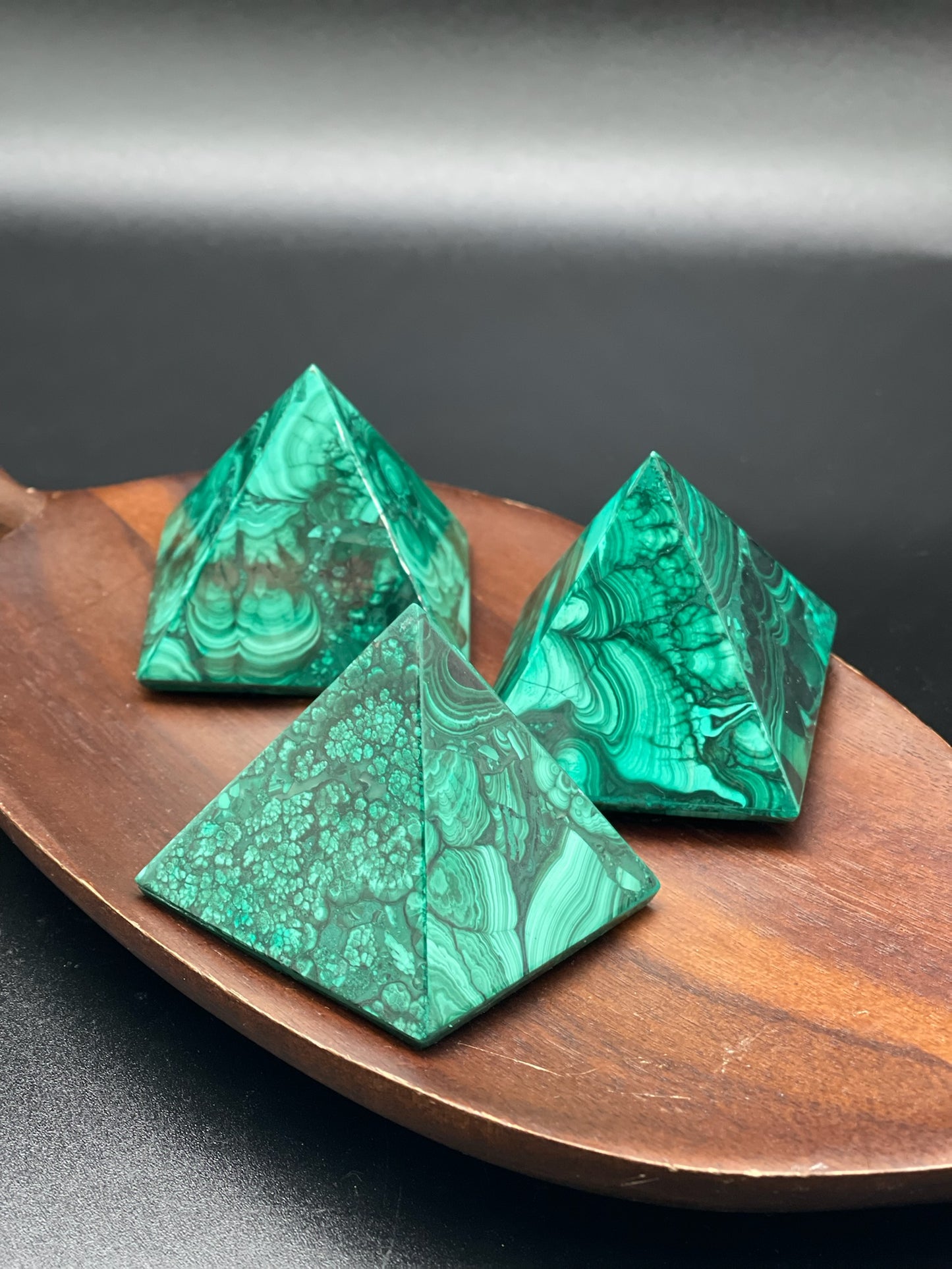 Malachite Pyramids