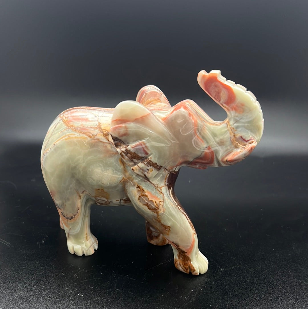 Green Onyx Elephant