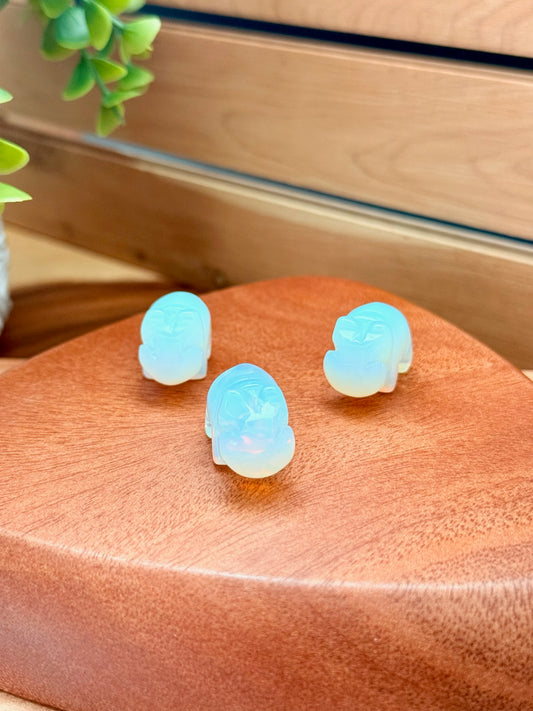 Mini Stone Hippo Carvings