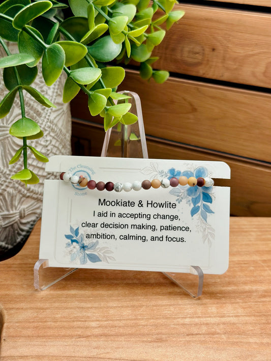 Mookiate & Howlite Bracelet