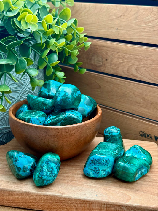 Malachite Chrysocolla Tumbles