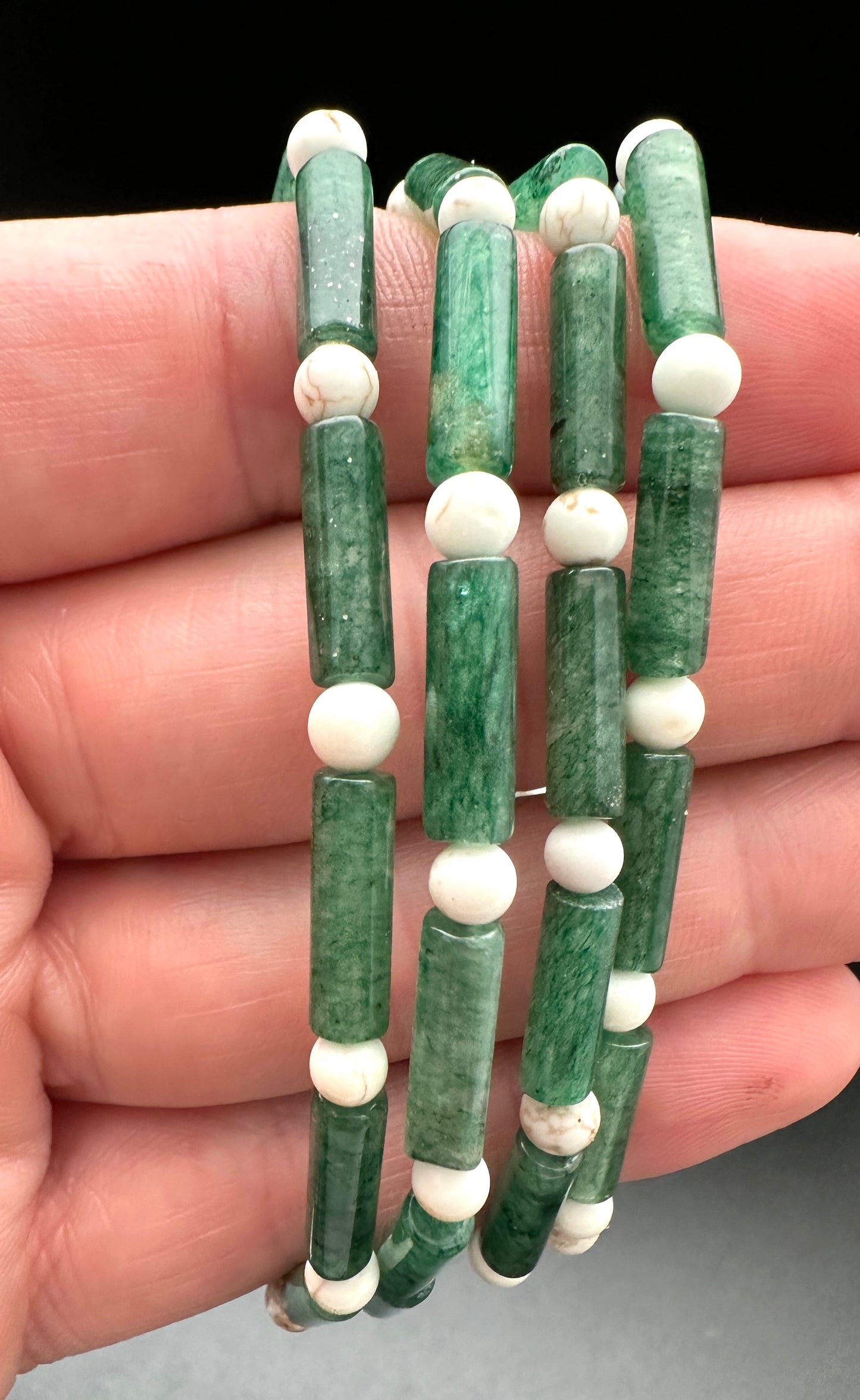 Aventurine and Magnacite Bracelet