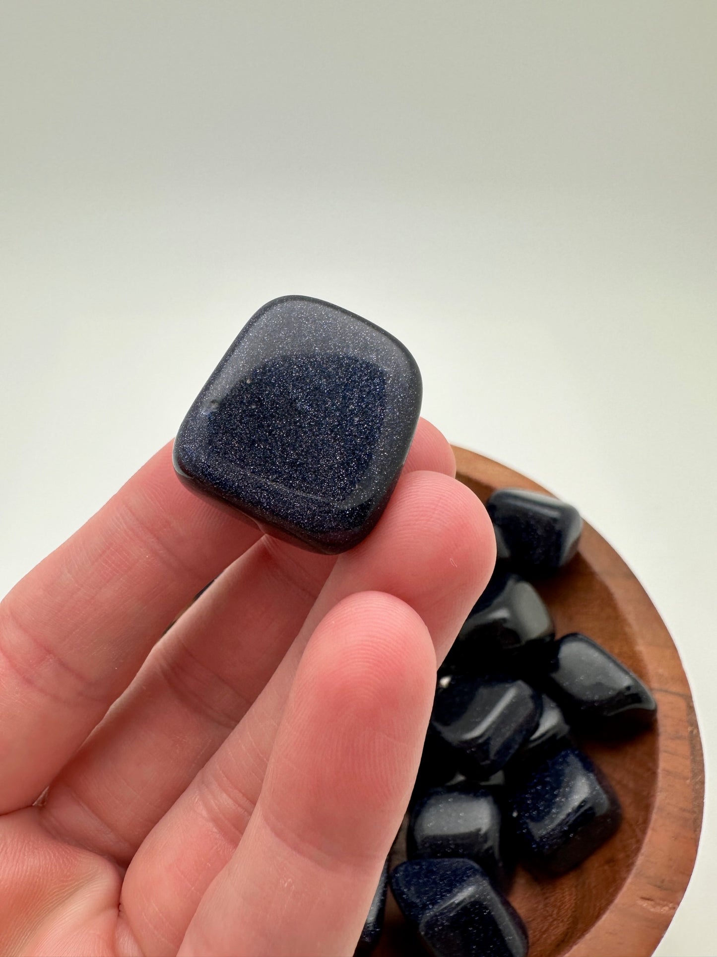 Blue Goldstone Tumbles