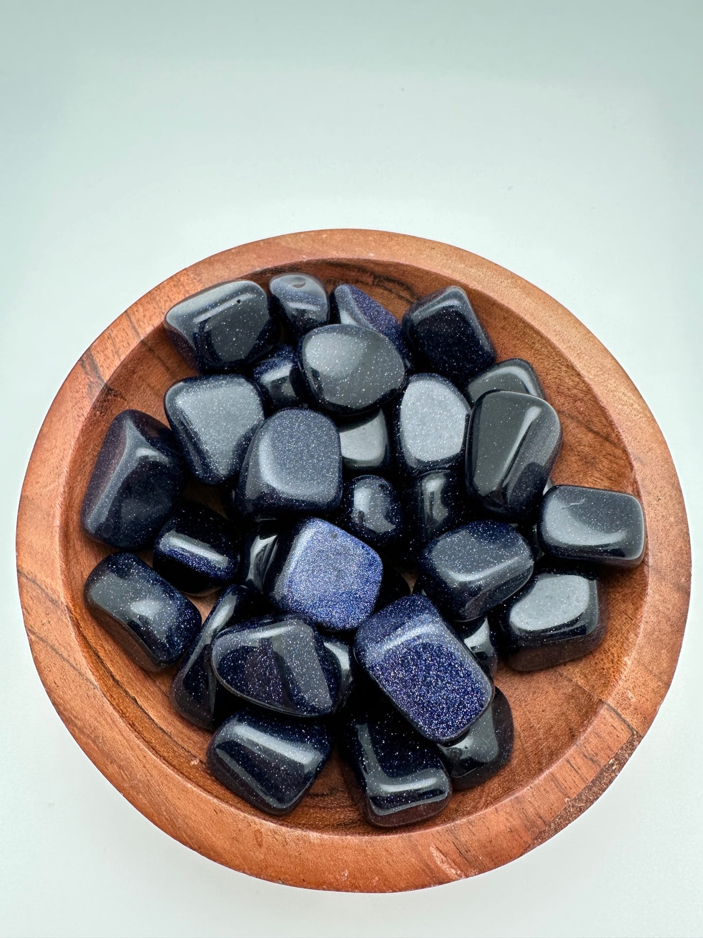 Blue Goldstone Tumbles