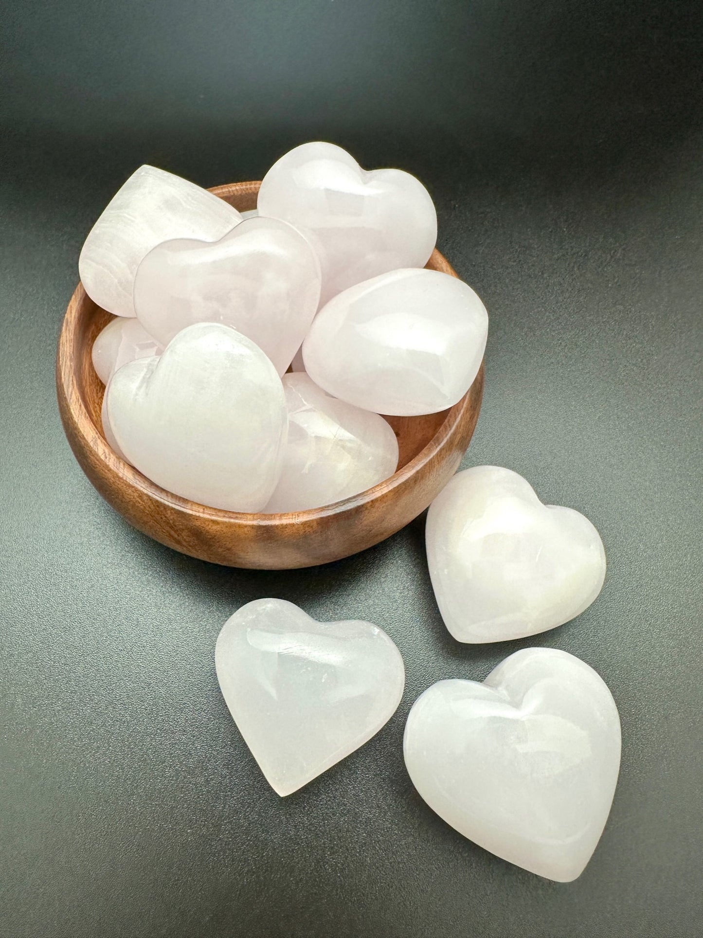 Pink Calicite Hearts