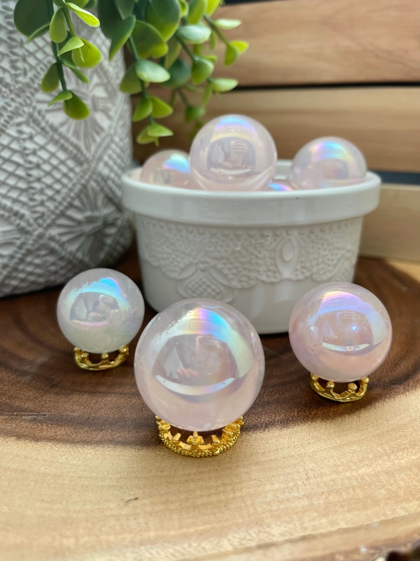 Aura Quartz Small Spheres