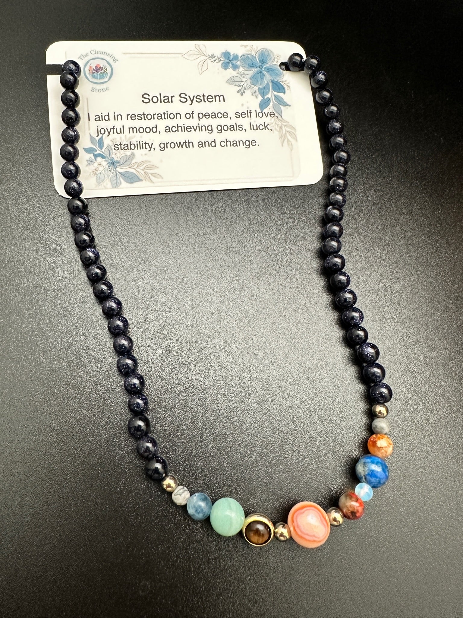 Solar System Necklace with 48 Clear crystals - Universal Power - Controse