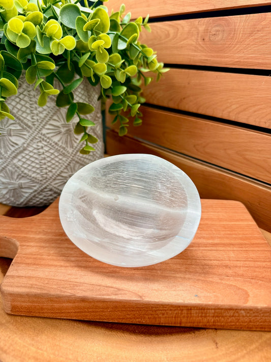 Selenite Free Form Bowls
