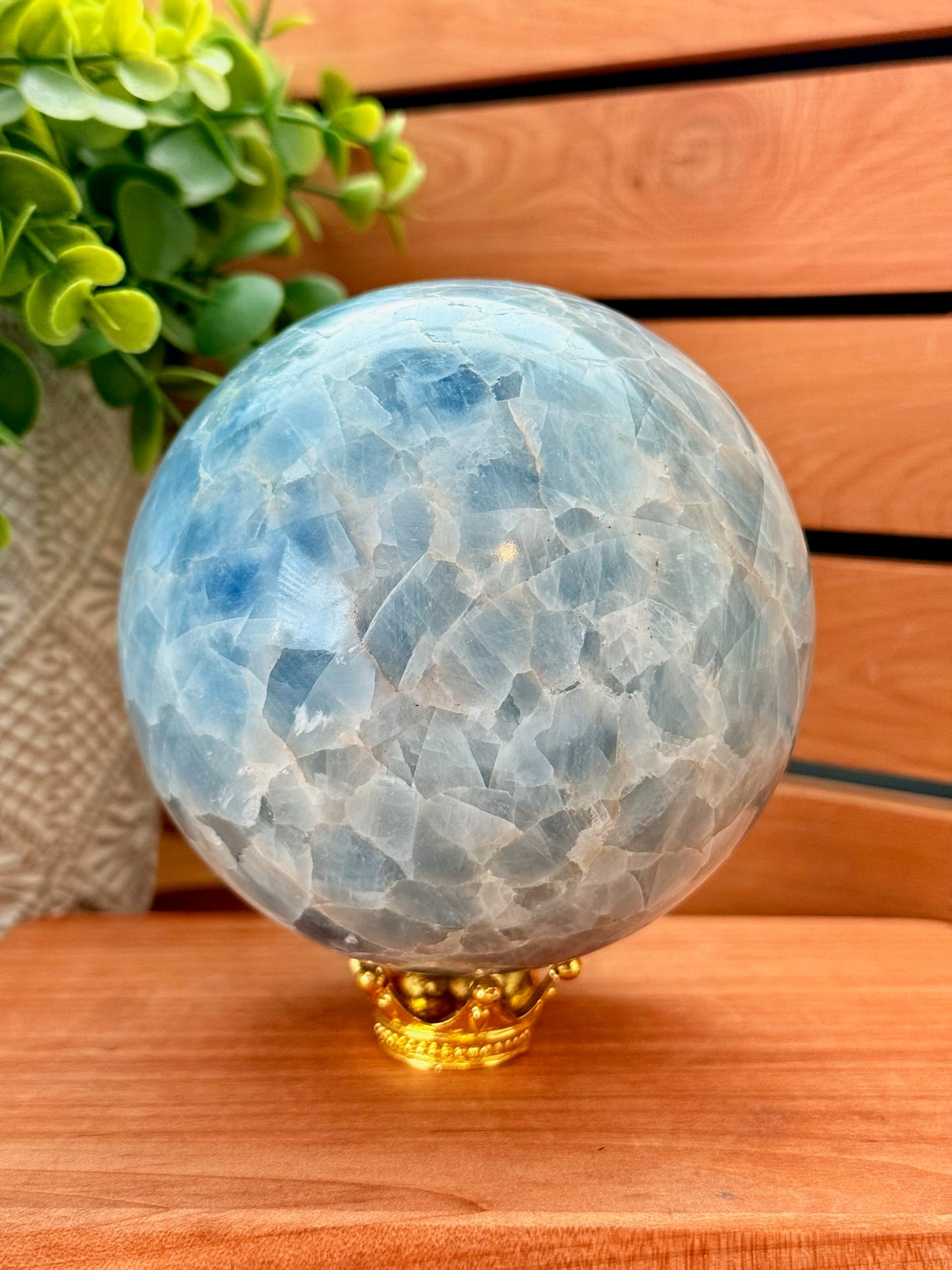 Blue Calcite Sphere