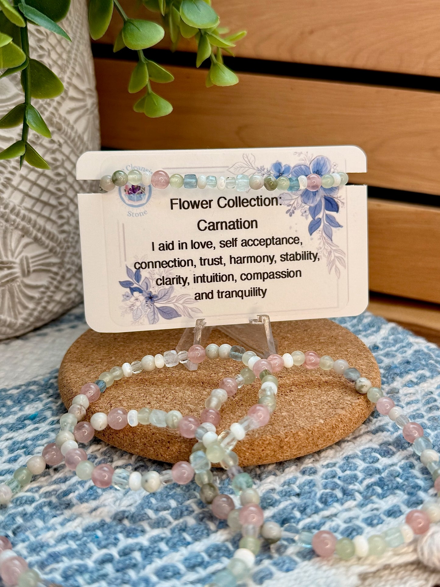 Carnation Flower Bracelet