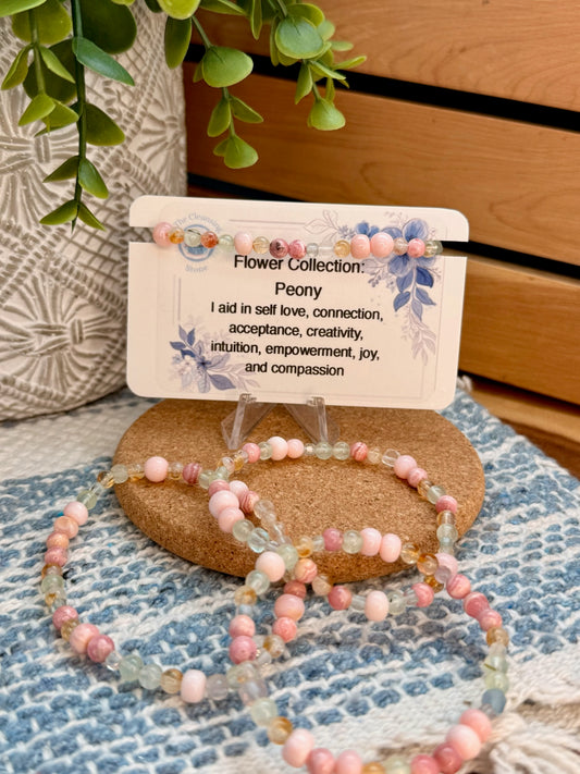 Peony Flower Bracelet