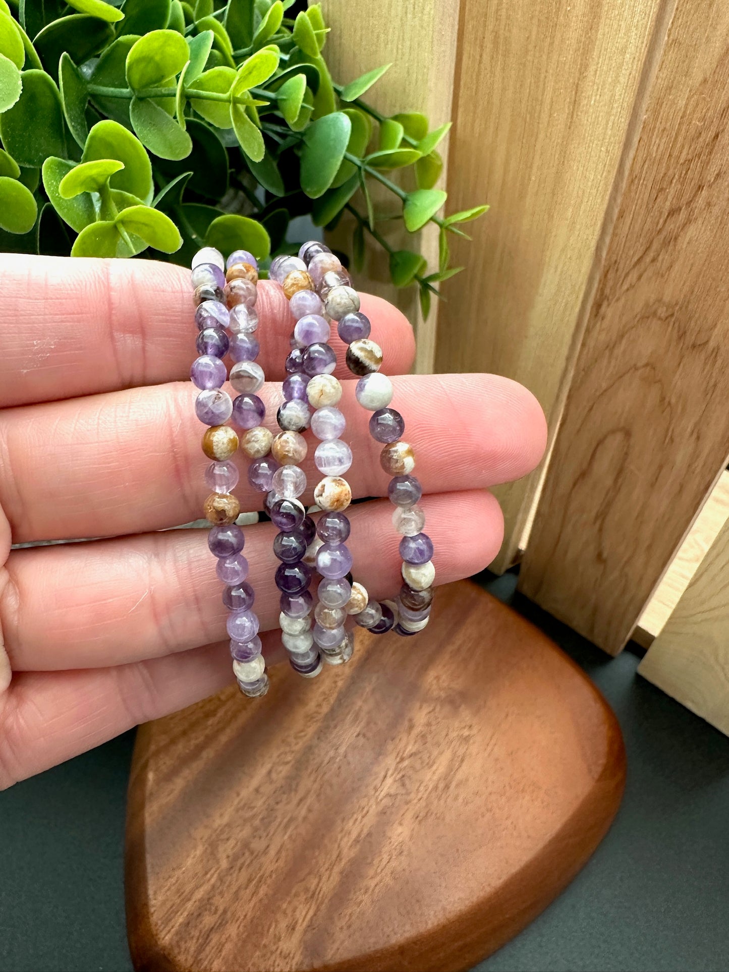 Chevron Amethyst Bracelet