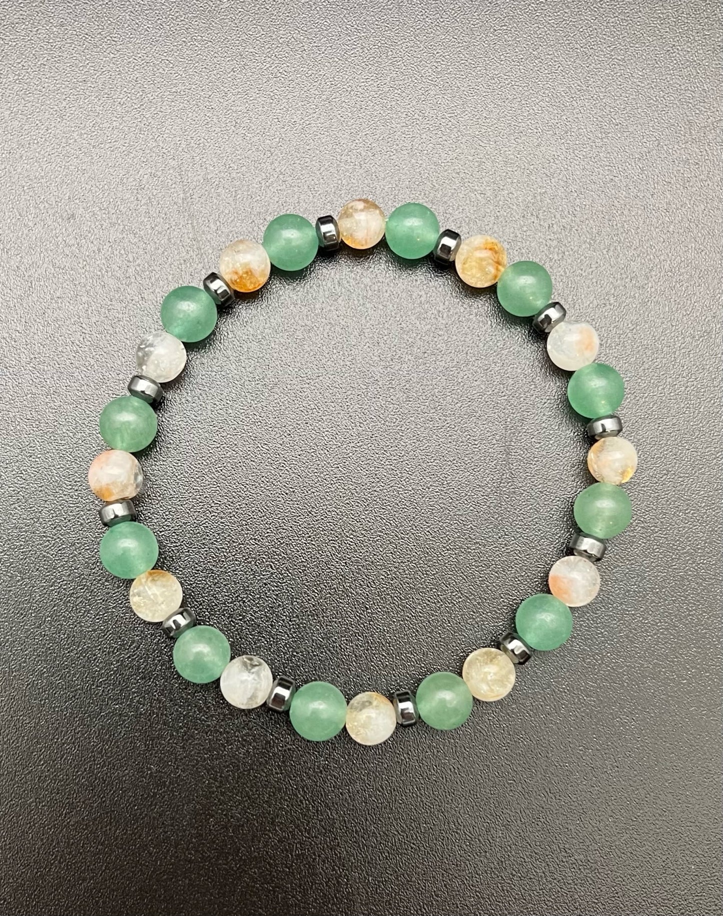 Aventurine, Citrine and Hematite Bracelet