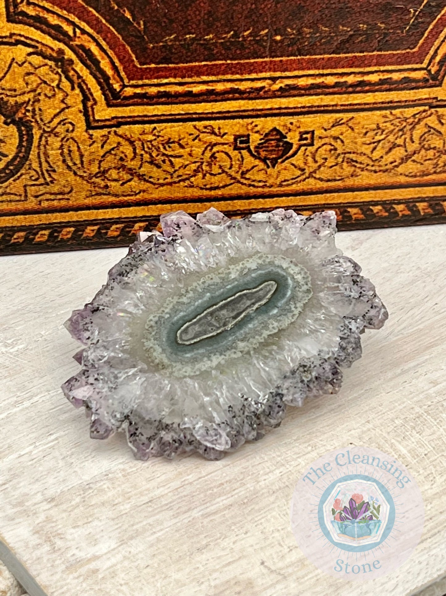 Quartz Agate Amethyst and Stalactite Flower