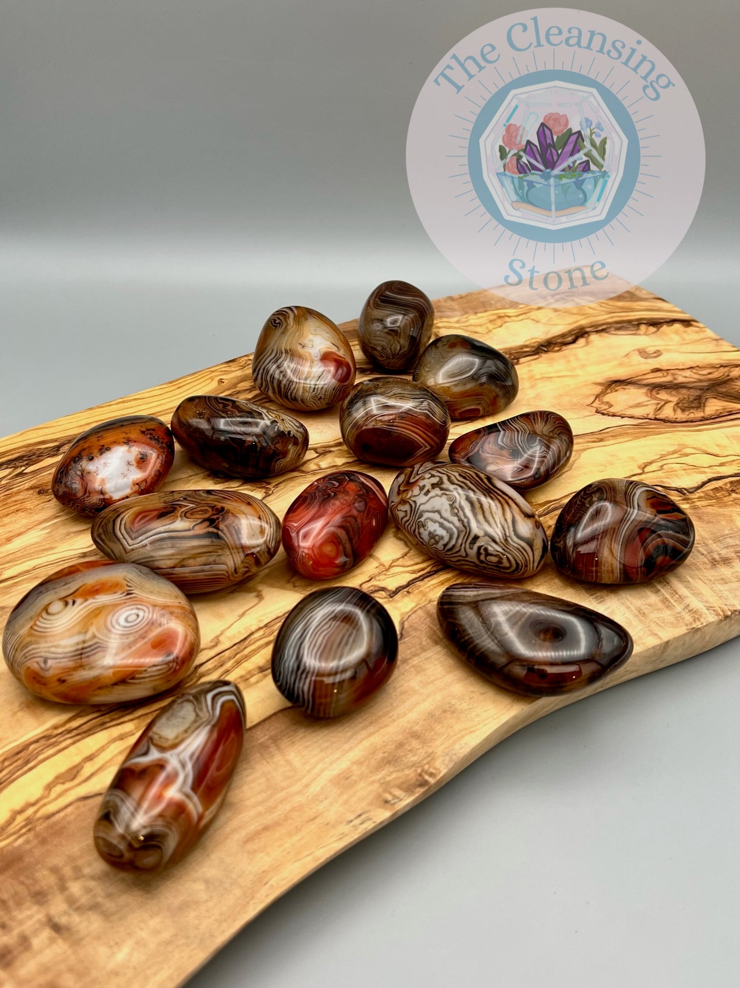 Banded Agate Palm Stone