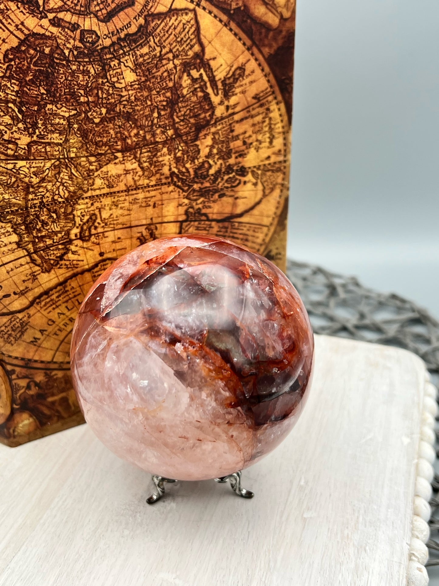 Heated Fire Quartz Sphere