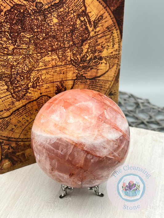 Heated Fire Quartz Sphere