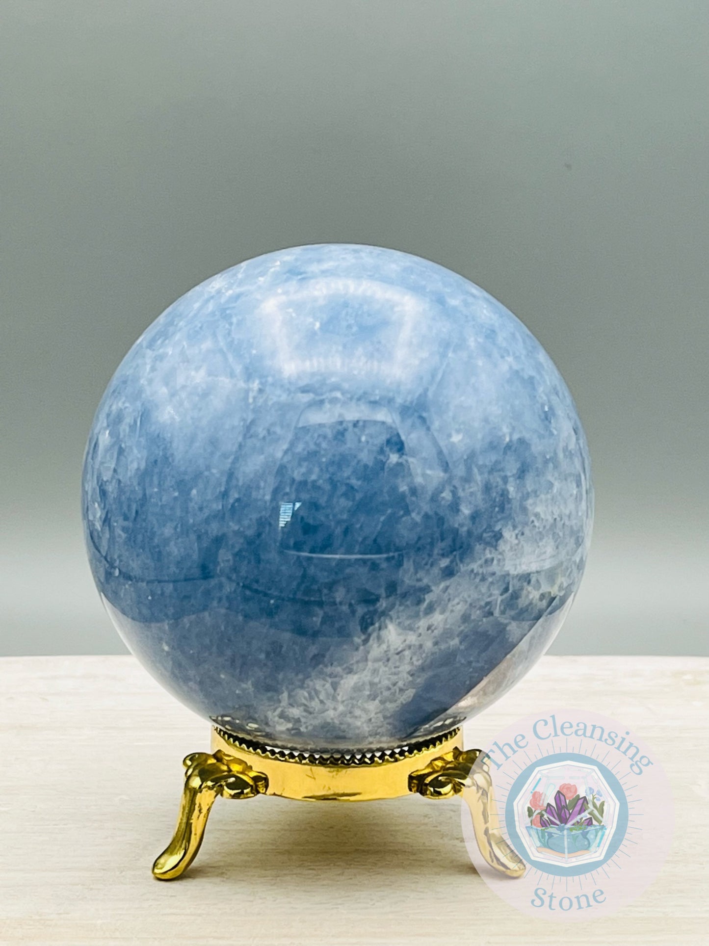 Blue Calcite Sphere