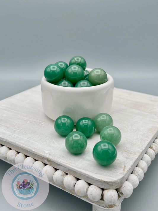 Green Aventurine Marbles