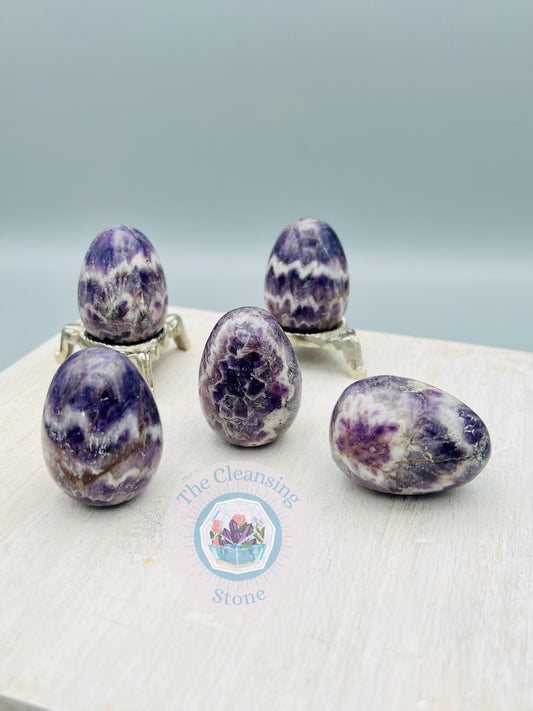 Chevron Amethyst Egg