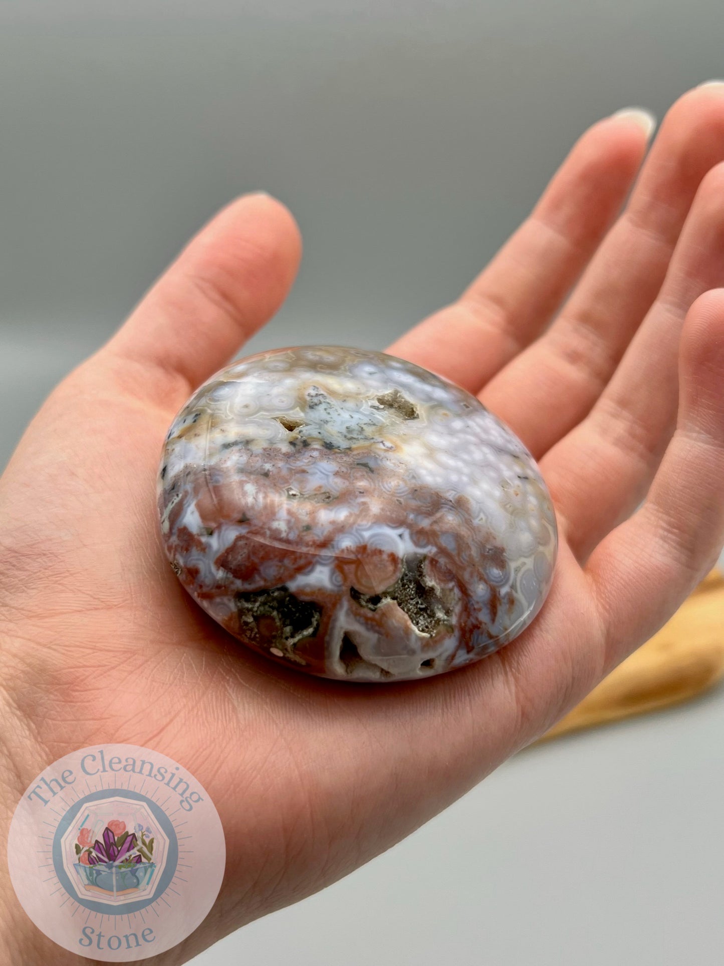 Ocean Jasper Large Palm Stones