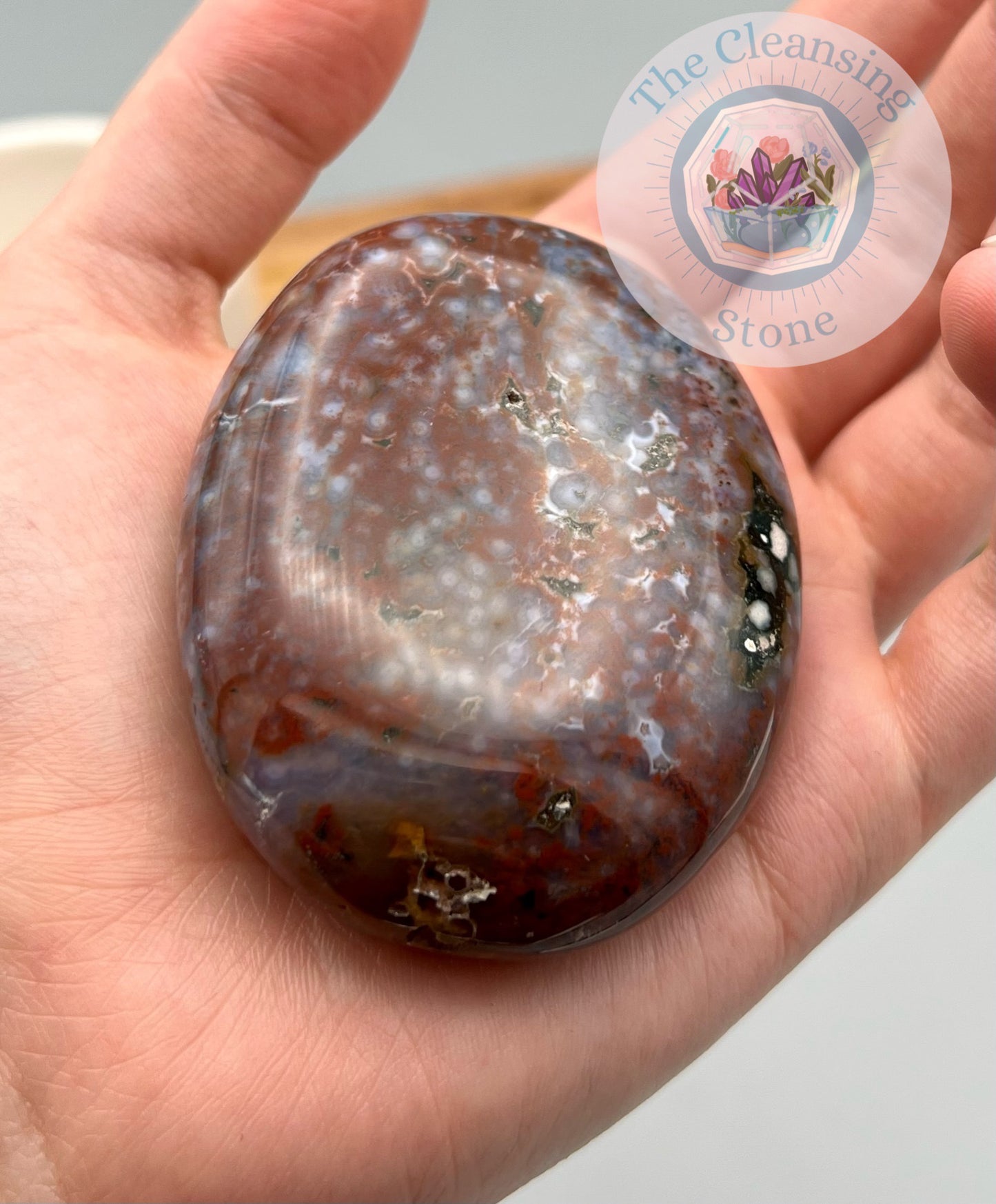 Ocean Jasper Large Palm Stones