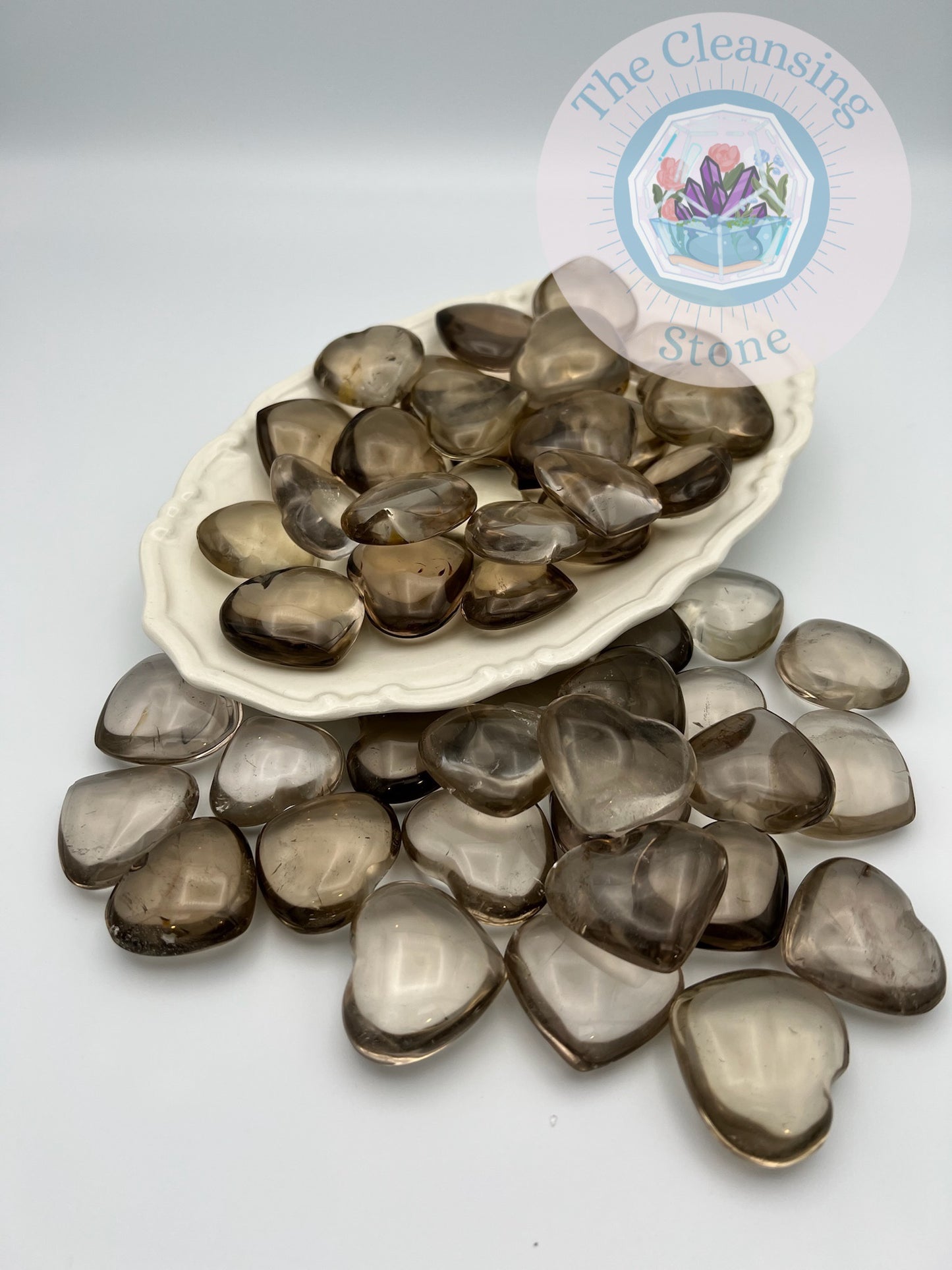 Smokey Quartz Hearts 3-4 cm