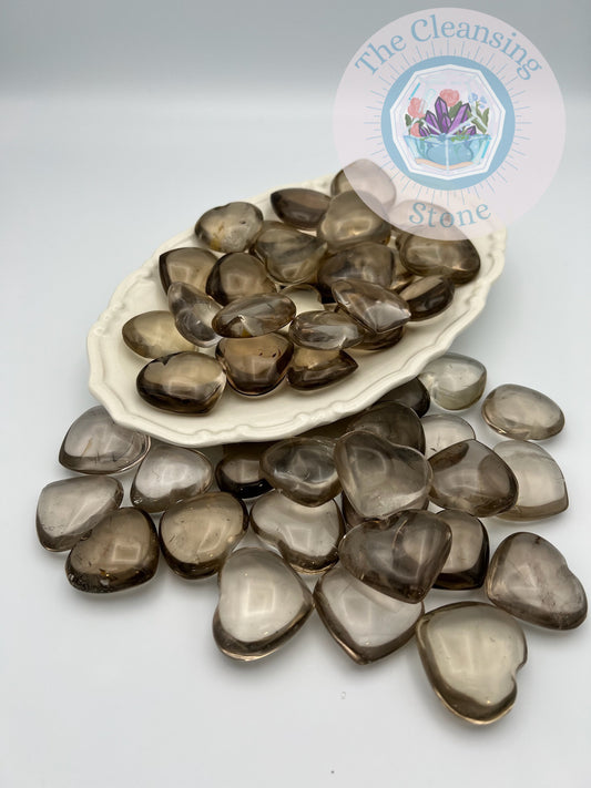 Smokey Quartz Hearts 3-4 cm