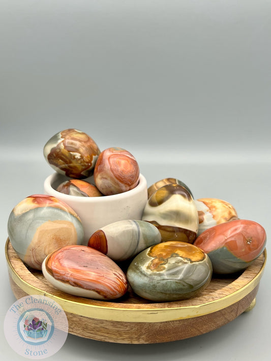 Polychrome Jasper Large Palm Stones