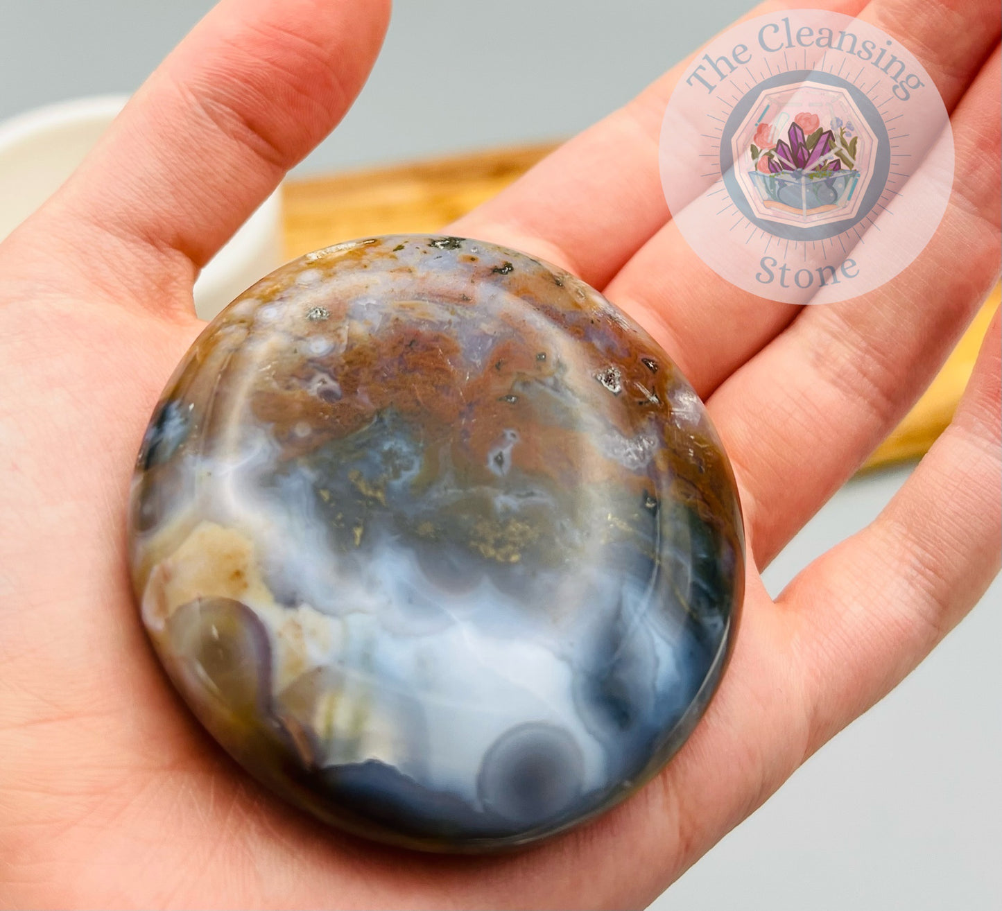 Ocean Jasper Large Palm Stones