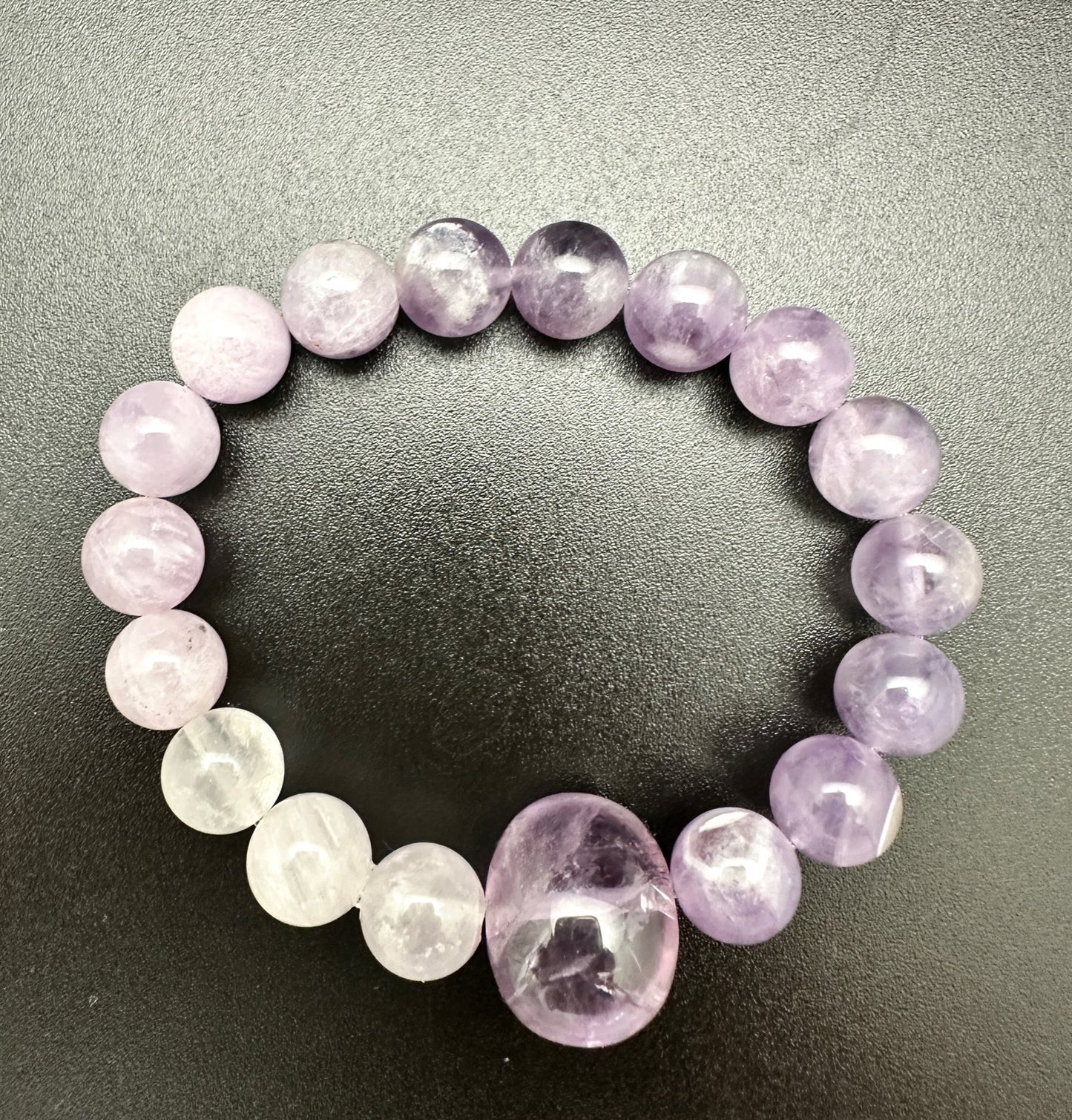 Lavender Amethyst and Fluorite Bracelet