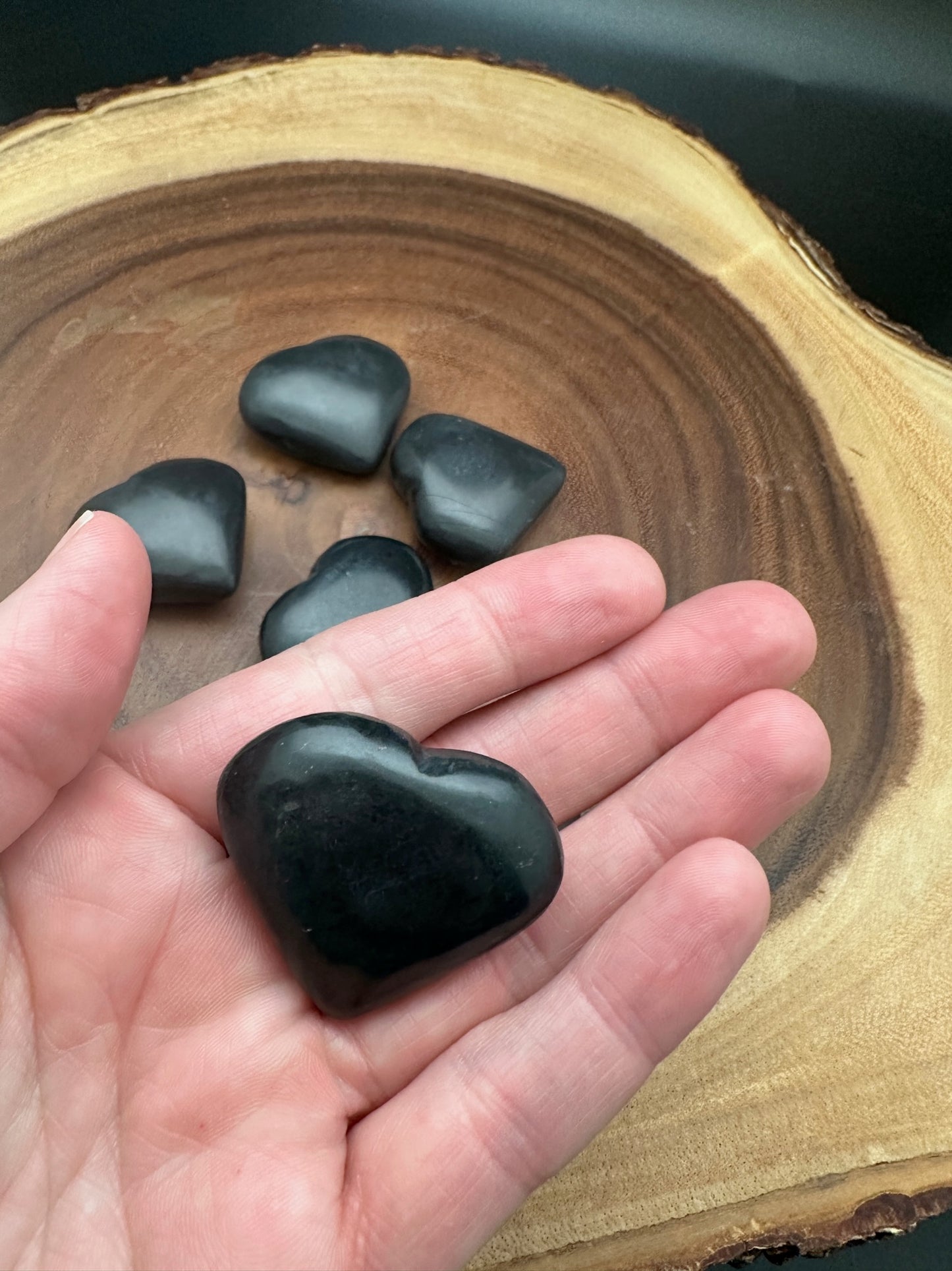 Assorted Hand Carved Stone Hearts