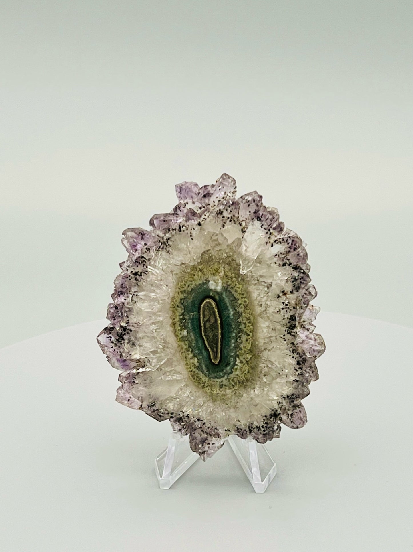 Quartz Agate Amethyst and Stalactite Flower